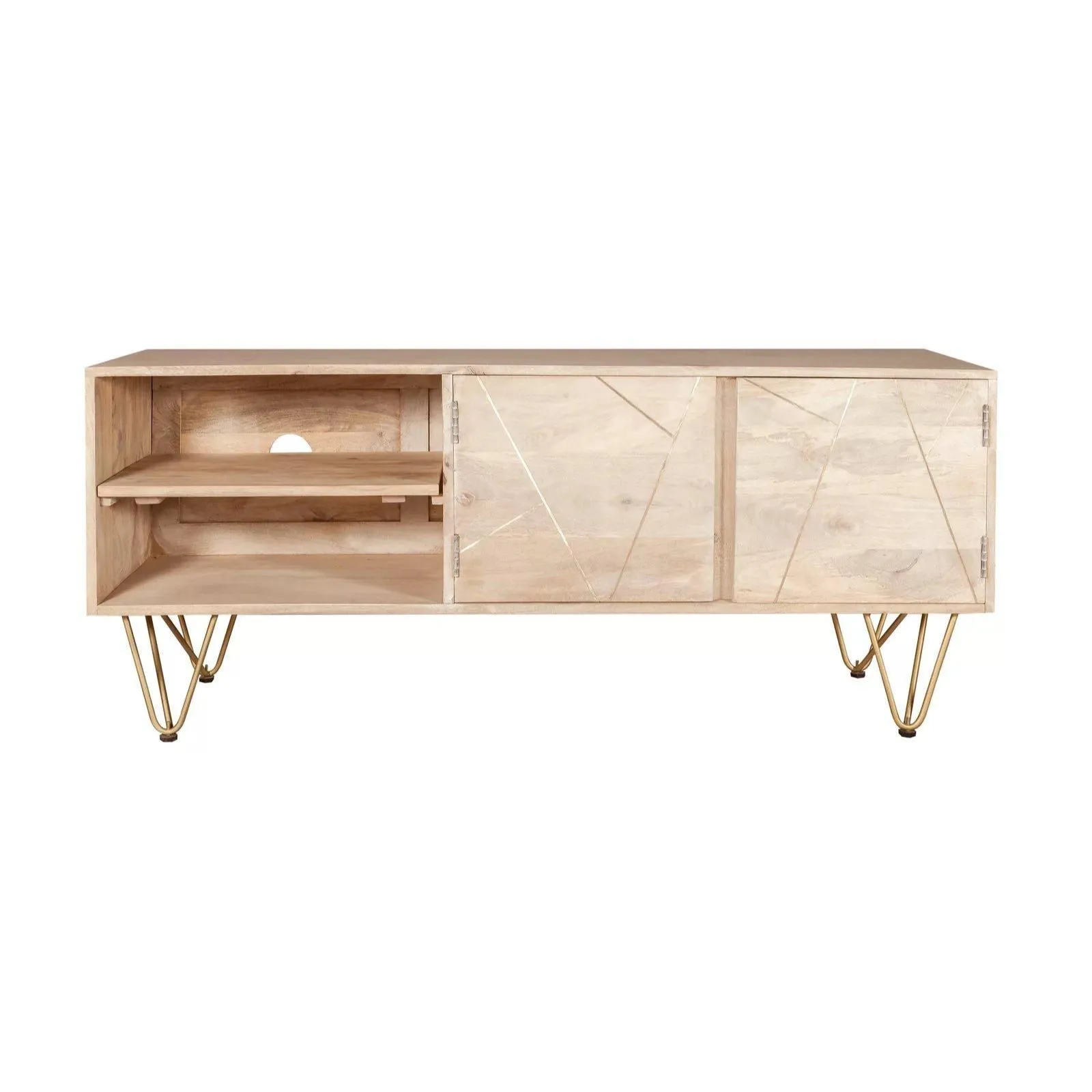IH Design Plasma Media Unit Deiondre Light Mango in Brown 4