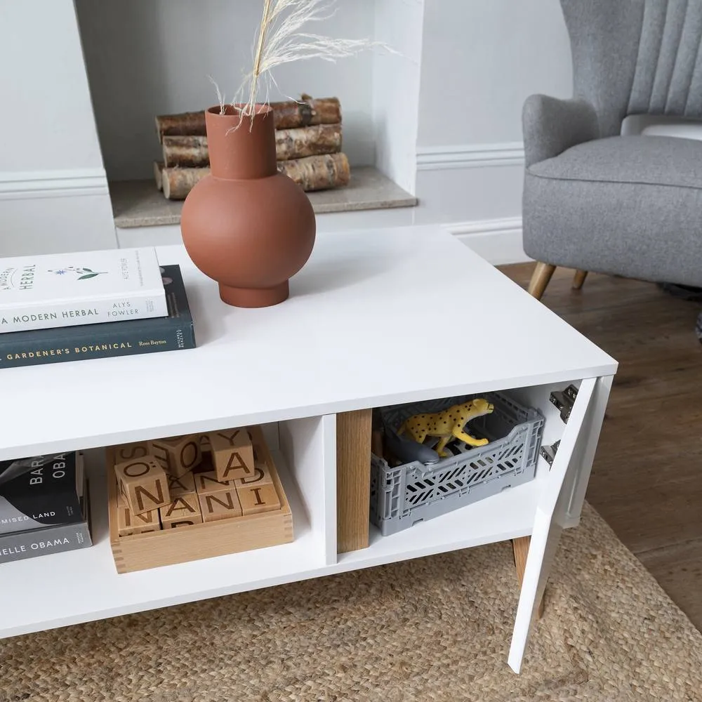 Nöa and Nani Otto Coffee Table with Storage in White 3