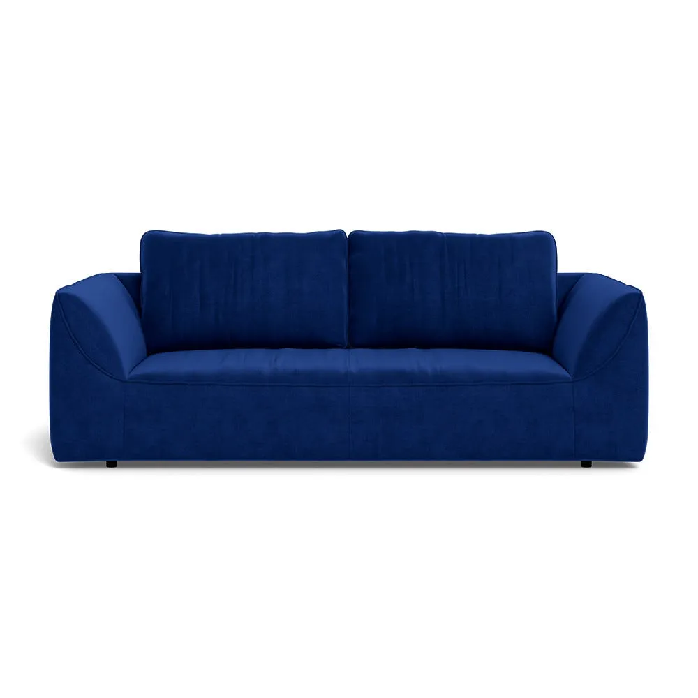 Heal's Morven 3 Seater Sofa Smart Luxe Velvet Azure 1