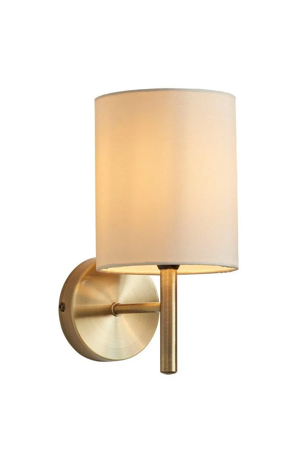 Netlighting Brio 1 Light Indoor Wall Light Antique Brass E14 in Gold