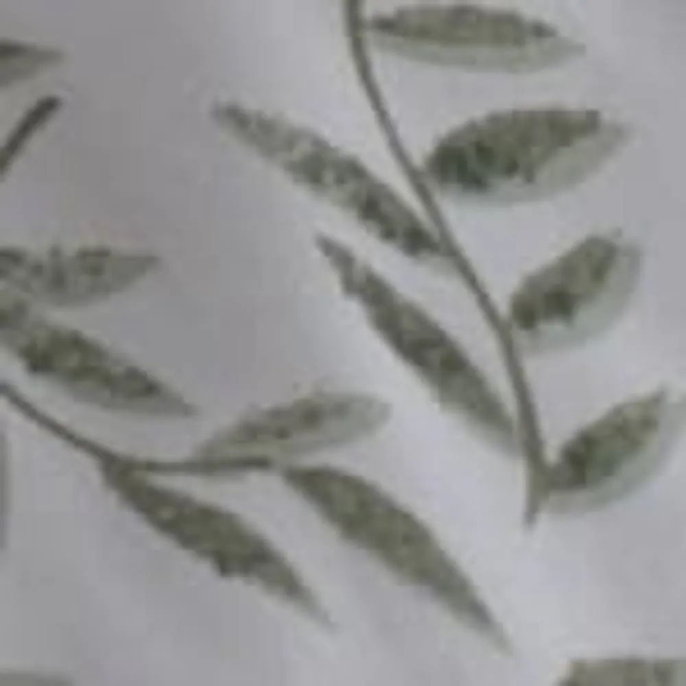 The Lyndon Company Ashling Garden Leaf Cotton Duvet Set with Contrast Reverse Design in Green 6