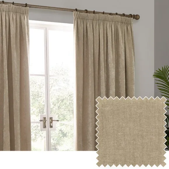 Yard Chenille Pencil Pleat Curtains 3