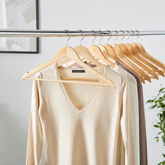 Set of 20 Wooden Hangers
