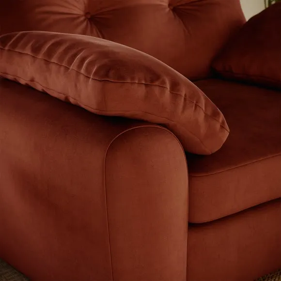 Milton Matte Velvet Snuggle Chair 4