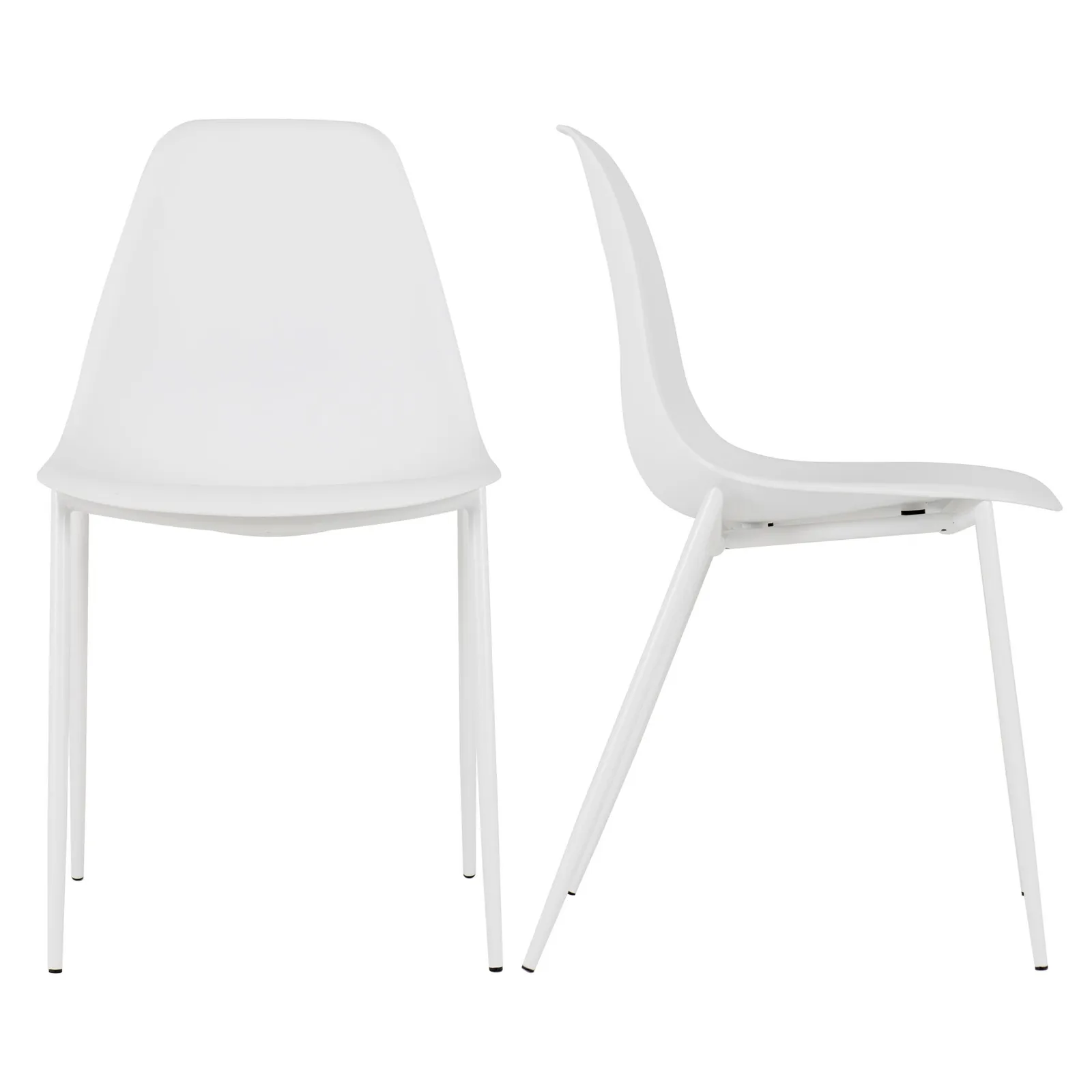 Lindon Set of 2 Dining Chairs White