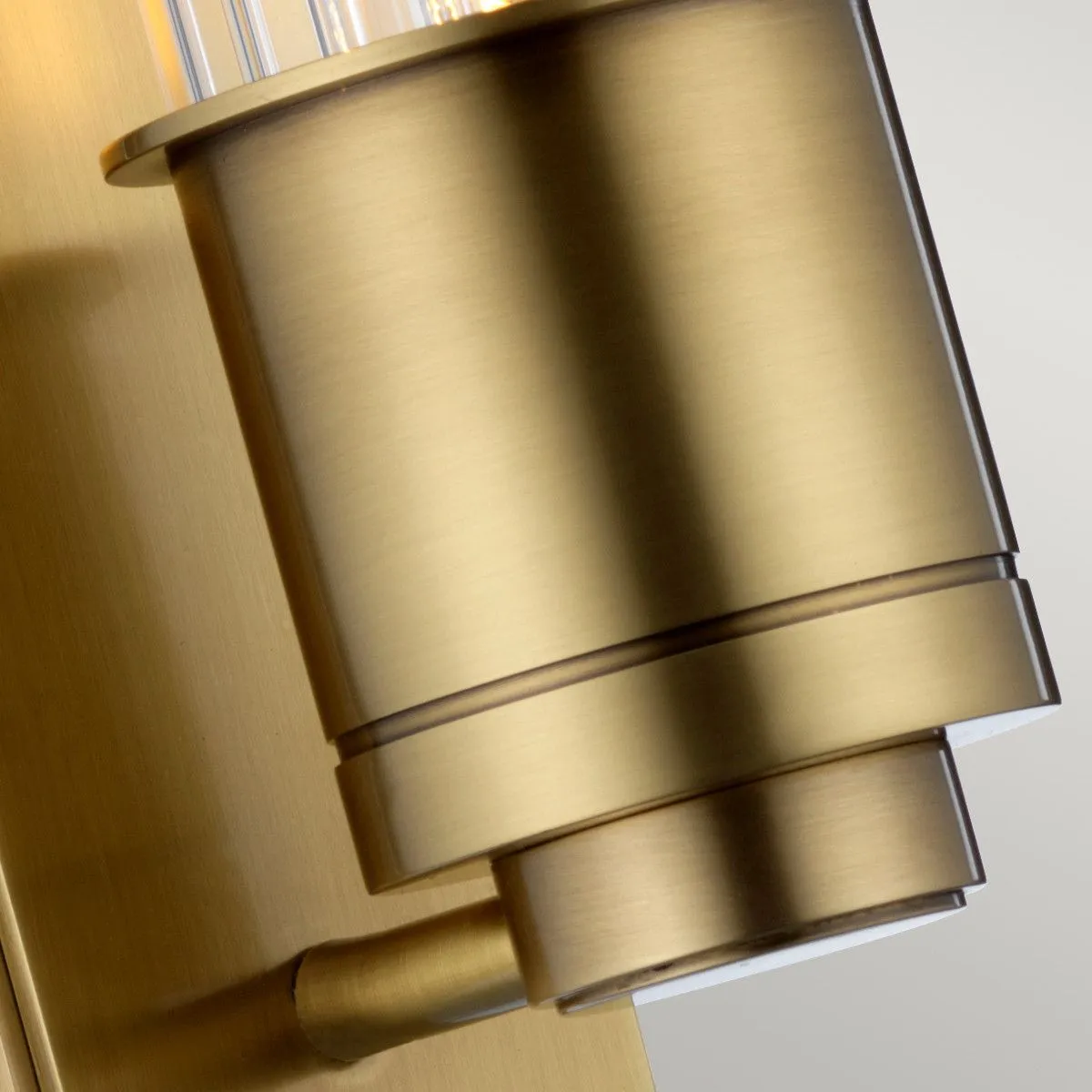 Netlighting Wellington 1 Light Wall Light Aged Brass IP44 in Yellow 4