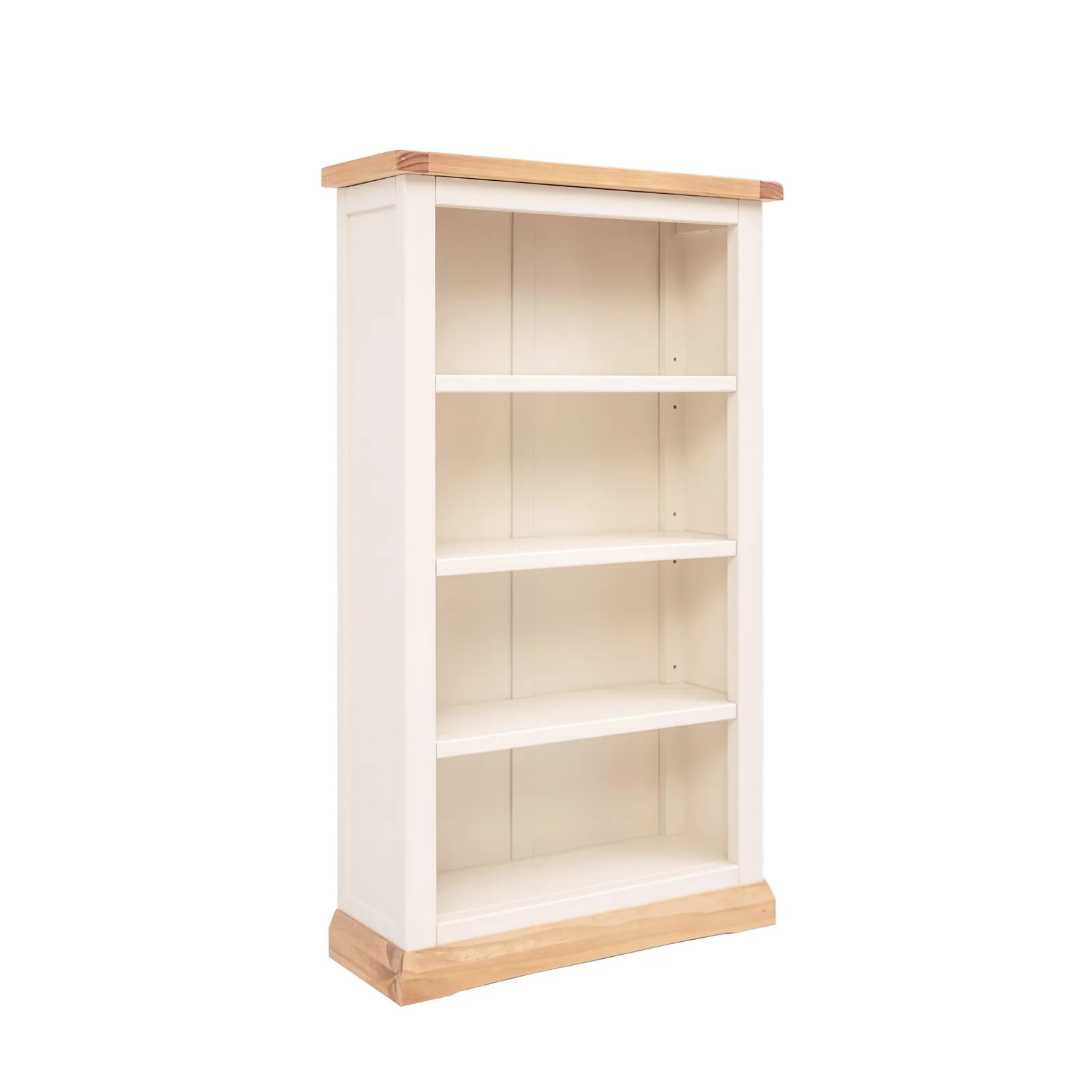 Cabinet Bits Bookcase with plinth 120x70x25cm in Off-White 2