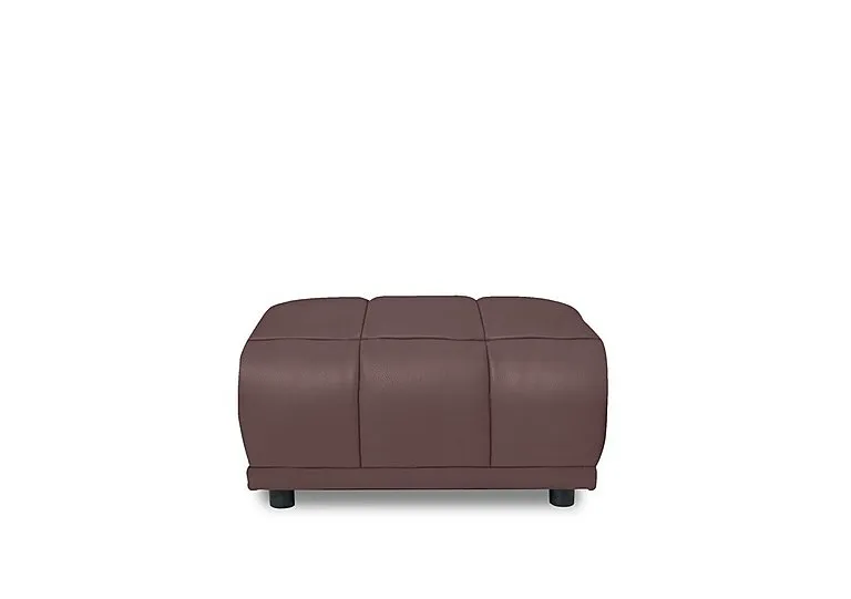 Cube Leather Large Footstool