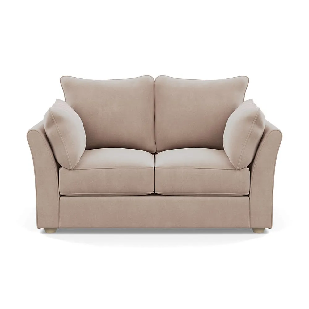 Heal's Tailor 2 Seater Sofa Smart Velvet Pebble Natural Beech Feet 1