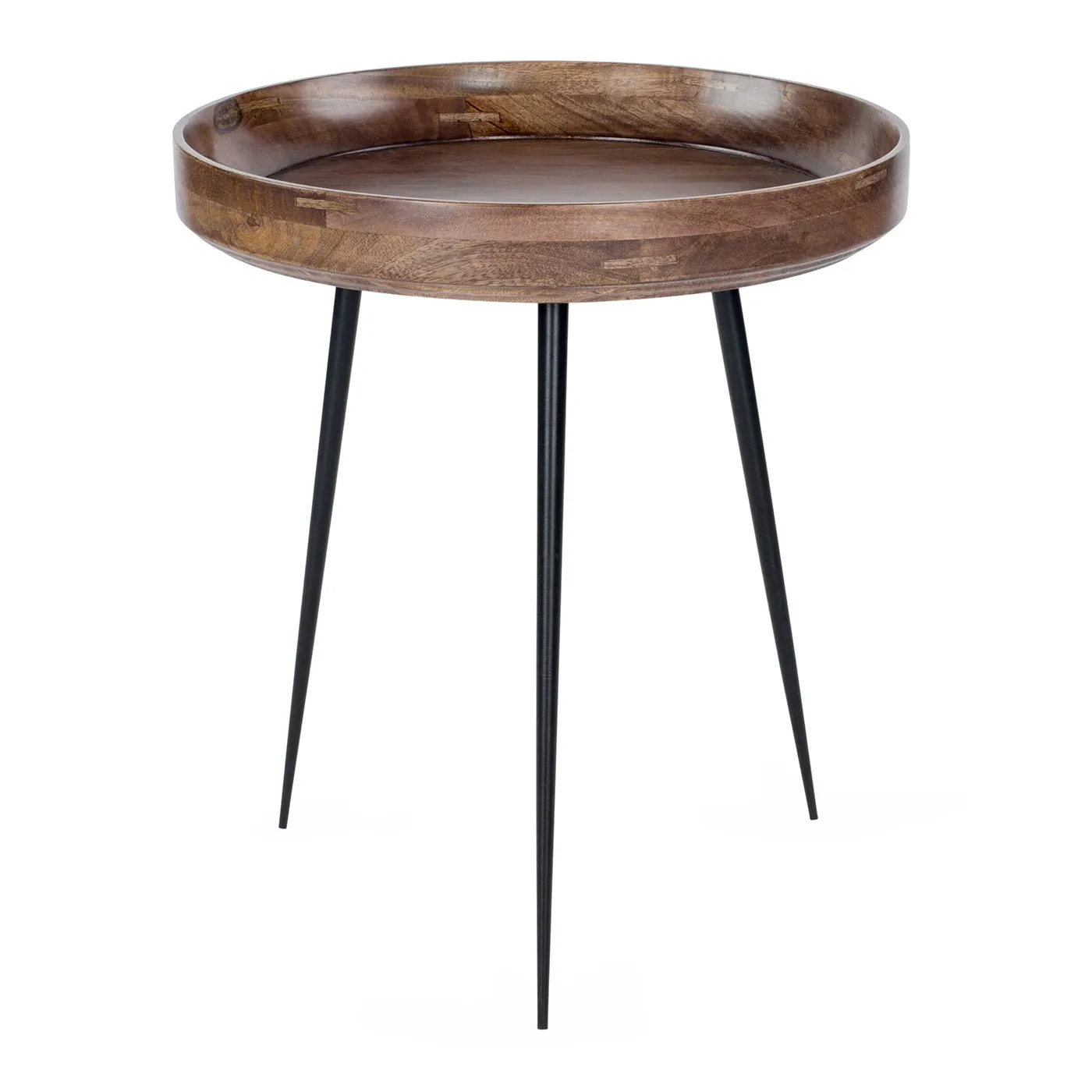 Mater Bowl Table Medium Grey Smoked Mango Wood 3