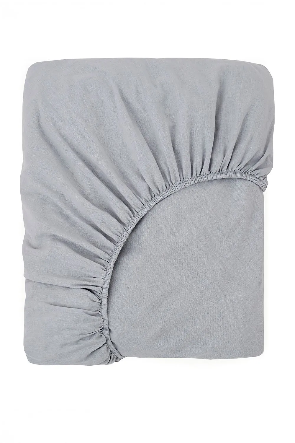 Martex Touch of Linen Fitted Sheet in Pale Blue 3