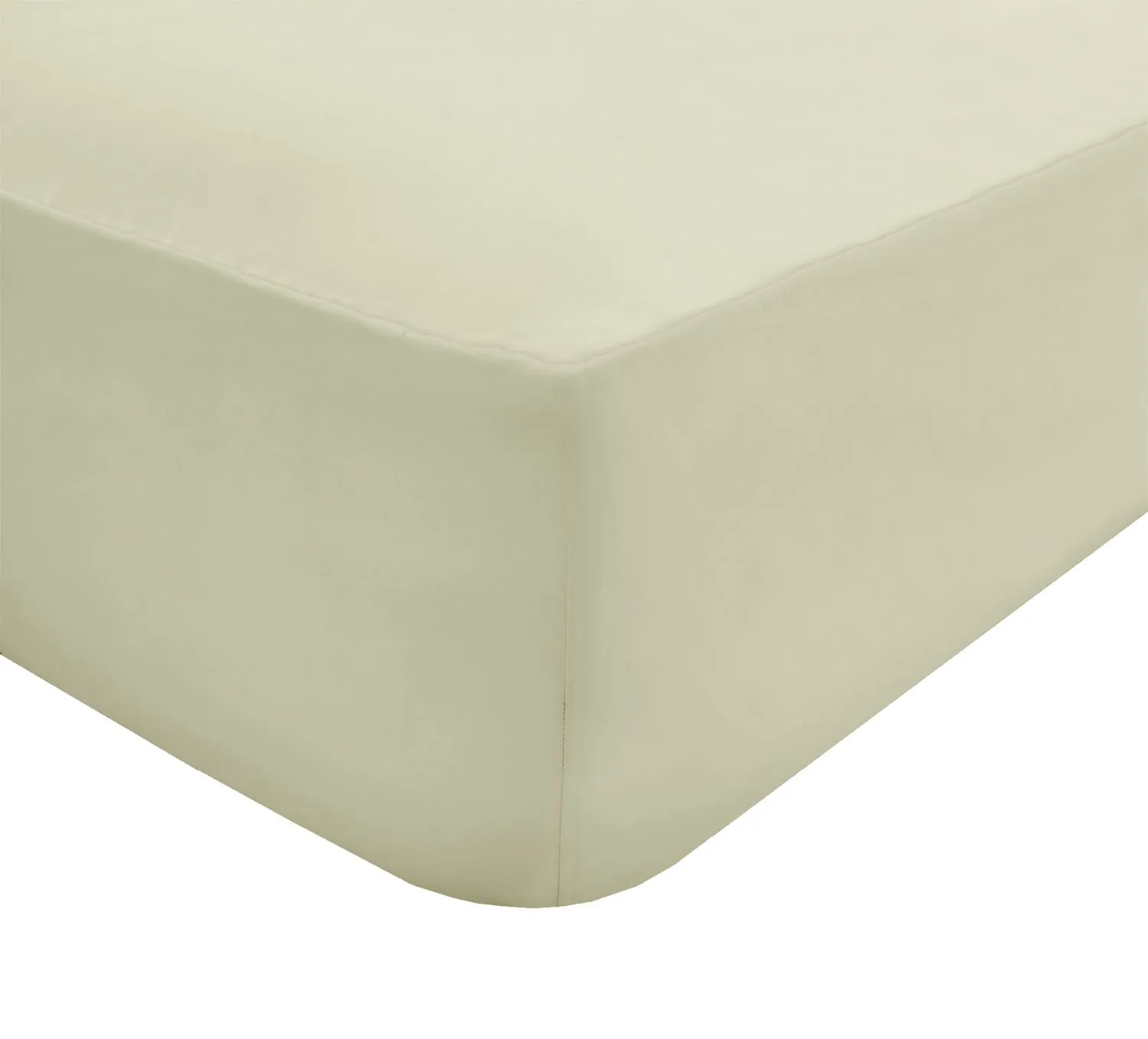 Smart Living Polycotton Bed Linen Luxury Fitted Bedsheet or Pillowcase Non Iron in Ivory 2