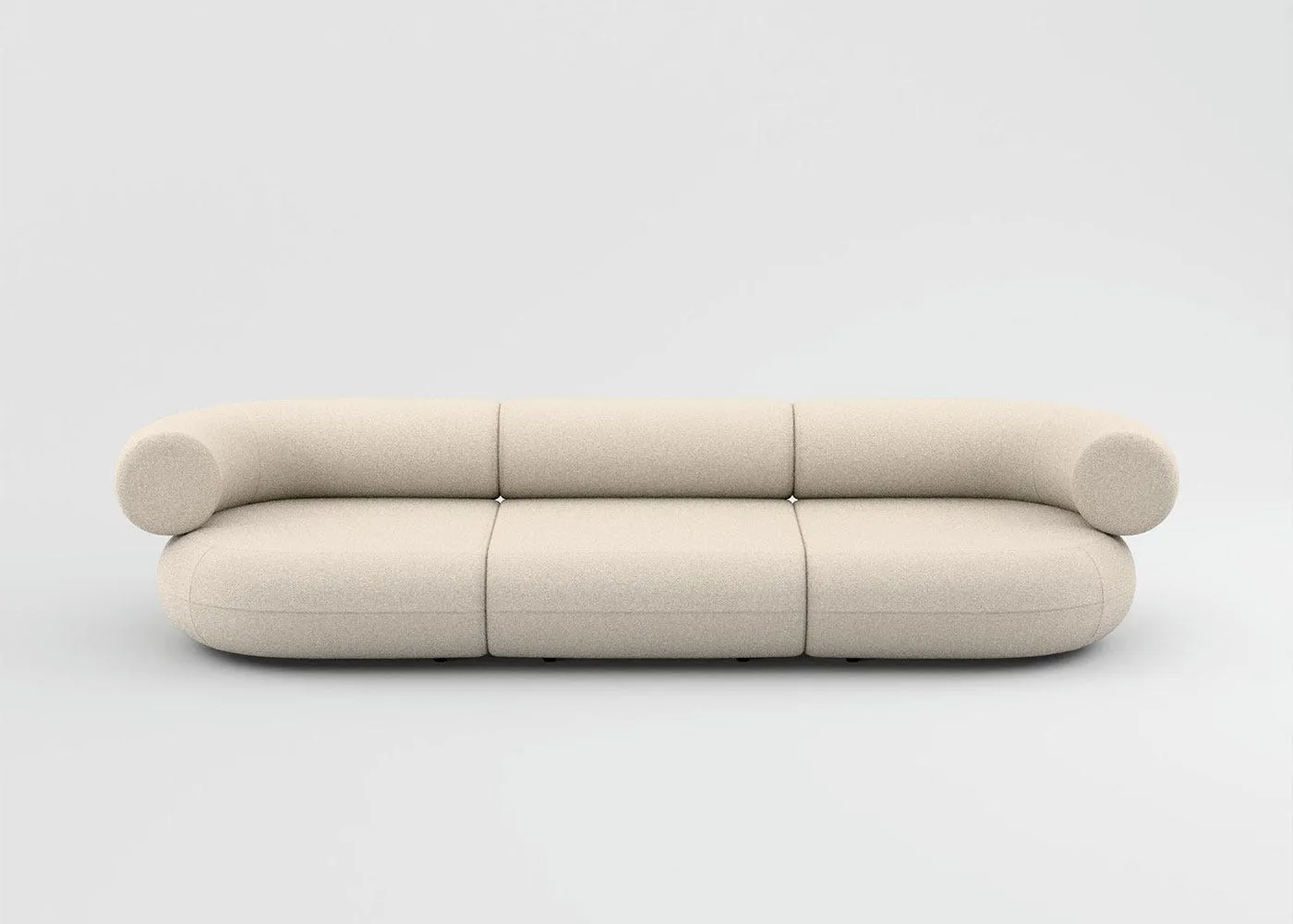 Tom Dixon Fat 3 seater Sofa in Boucle fabric ivory