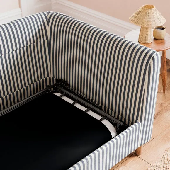 Max Linford Stripe Single Snuggle Sofa Bed 4