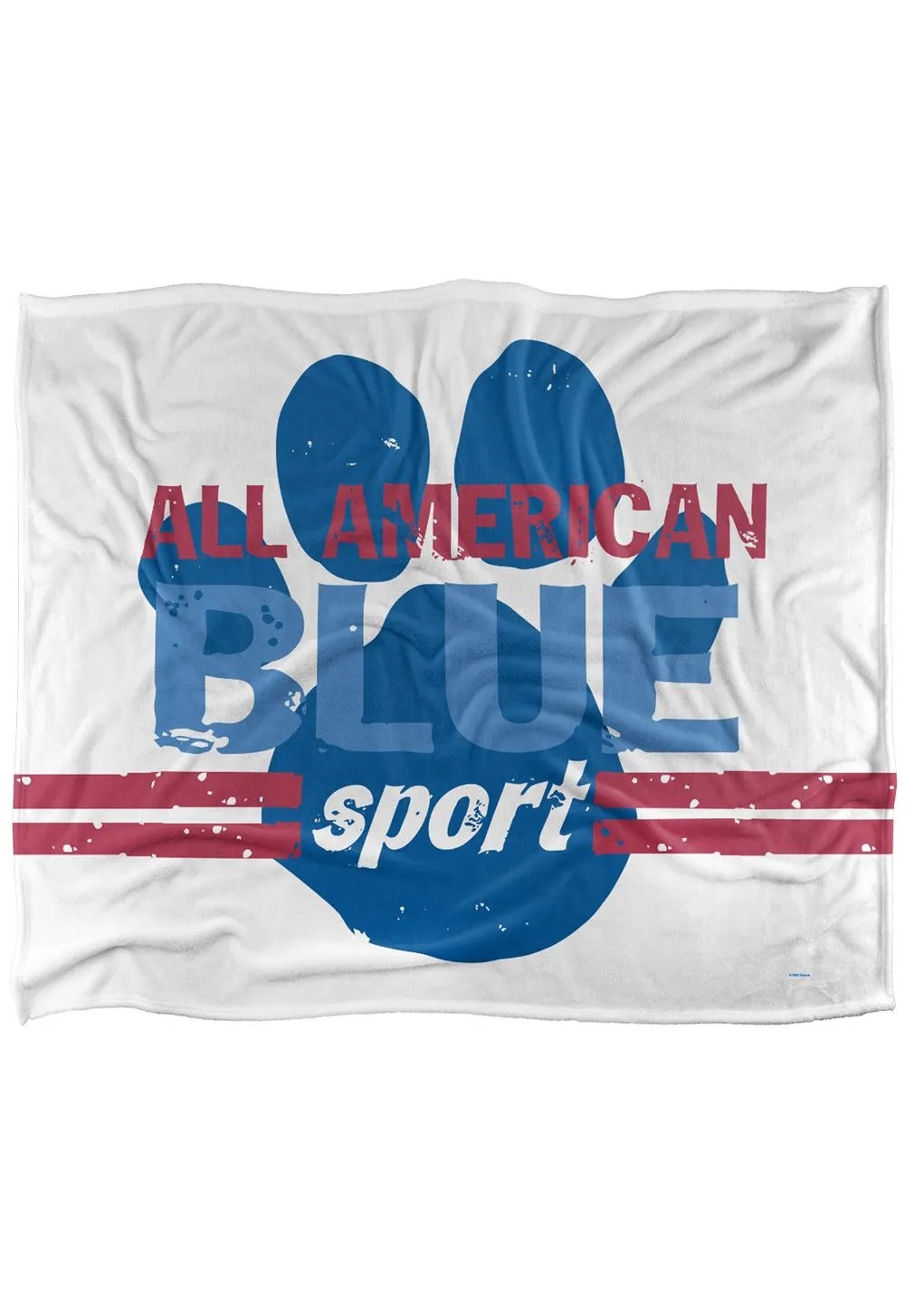 Blues Clues All American Blue Sport Silky Touch Super Soft Throw Blanket 152 X 127 cm in White
