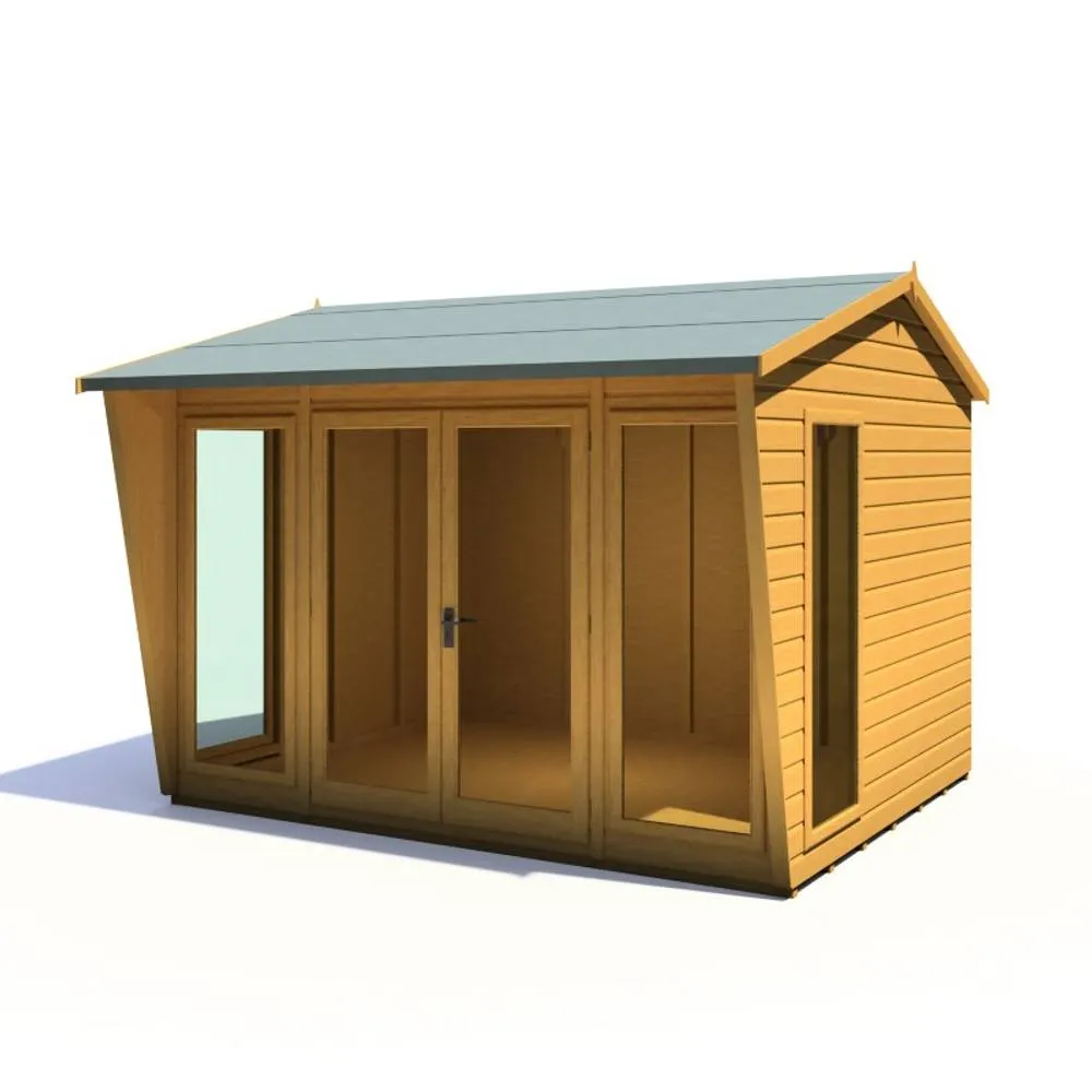 Shires Burghclere 10 x 8 Feet Summerhouse - L294.3 x W320.8 x H241 cm in Light Brown 3