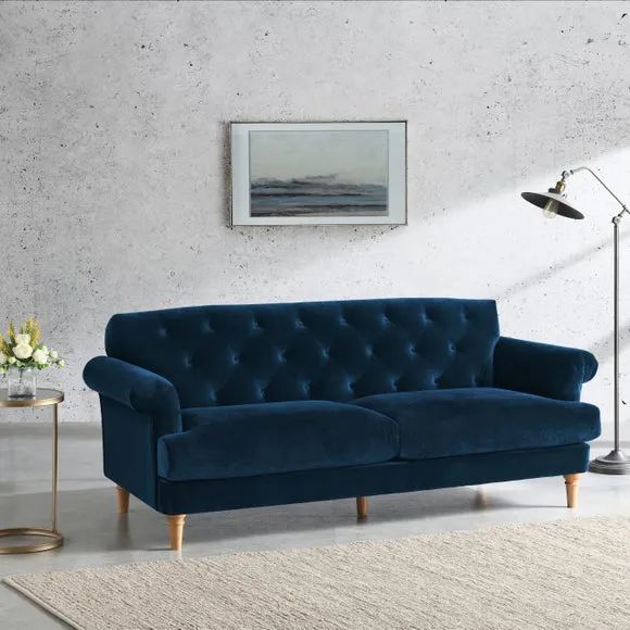 Jazz Velvet 3 Seater Sofa 2