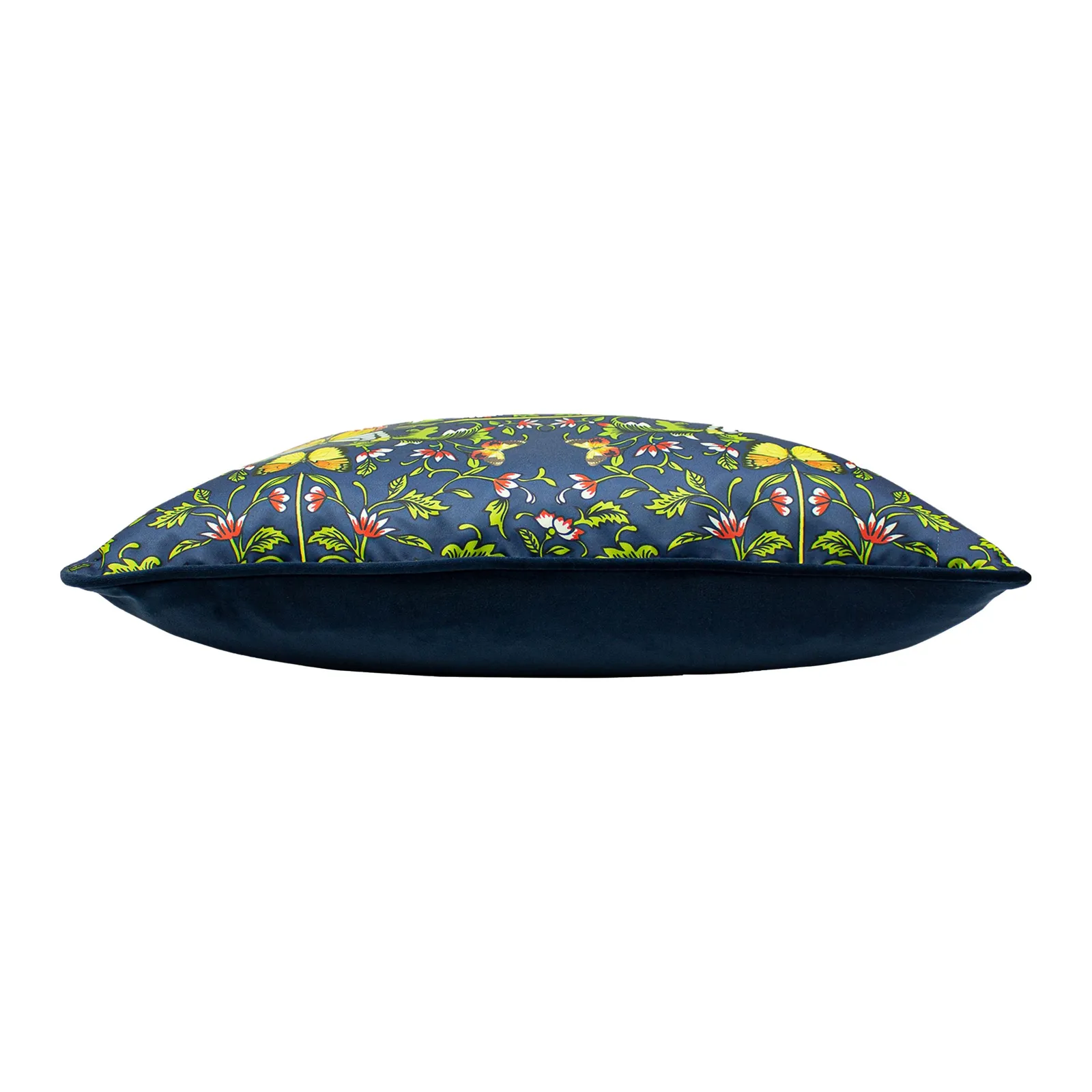 Paoletti Potage Botanical Cushion in Navy 3