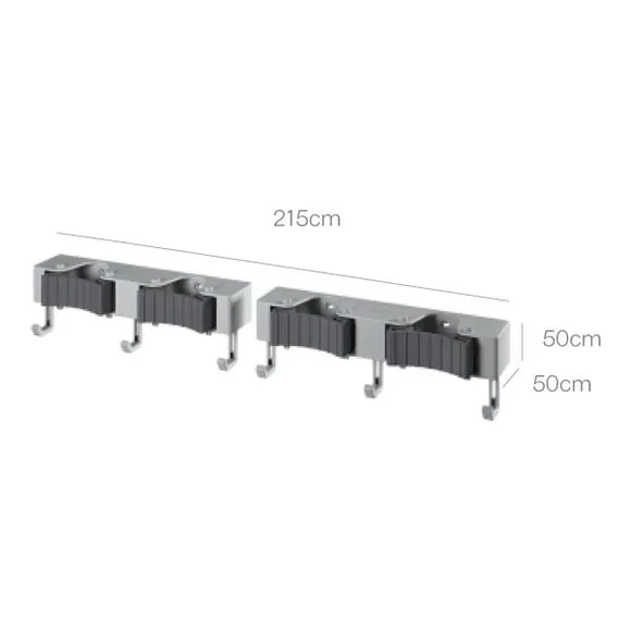 Metaltex 4 Hangup Mop and Broom Holder 3