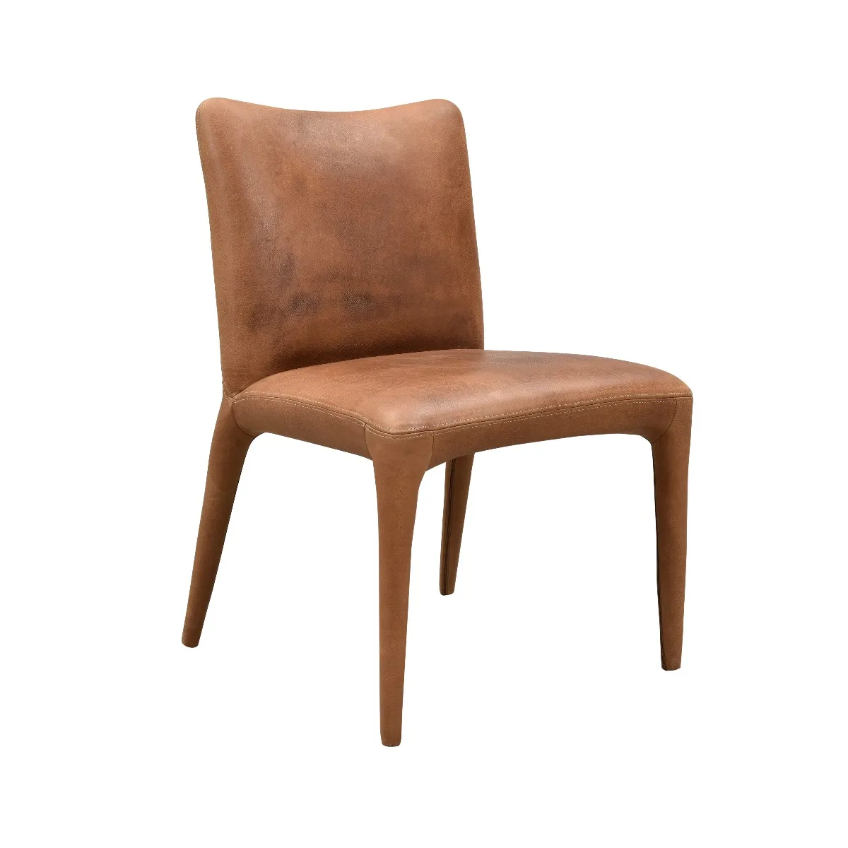 Timothy Oulton Fibi Dining Chair, Brown Leather | Barker & Stonehouse 4