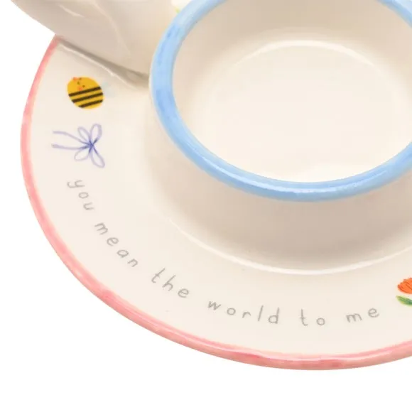 Love Life You Mean The World Ceramic Tealight Holder 5