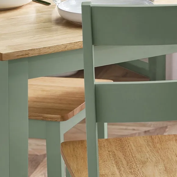 Linwood Rectangle Dining Table with 2 Dining Chairs and Bench 2