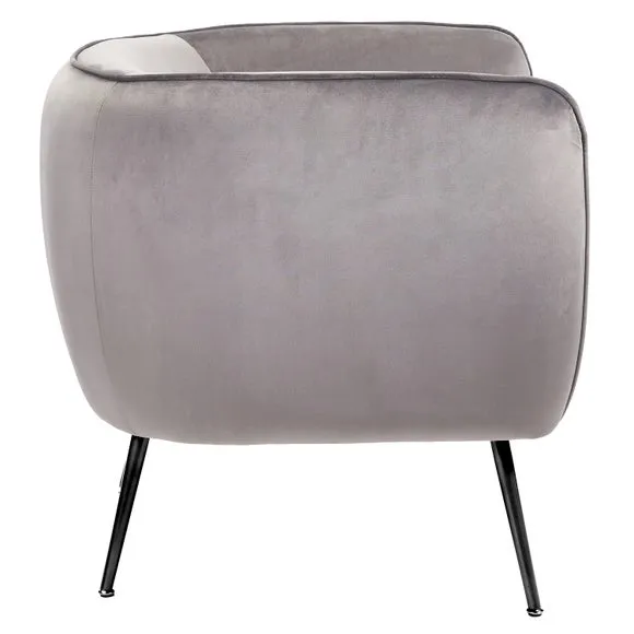 Lucca Velvet Tub Chair 5