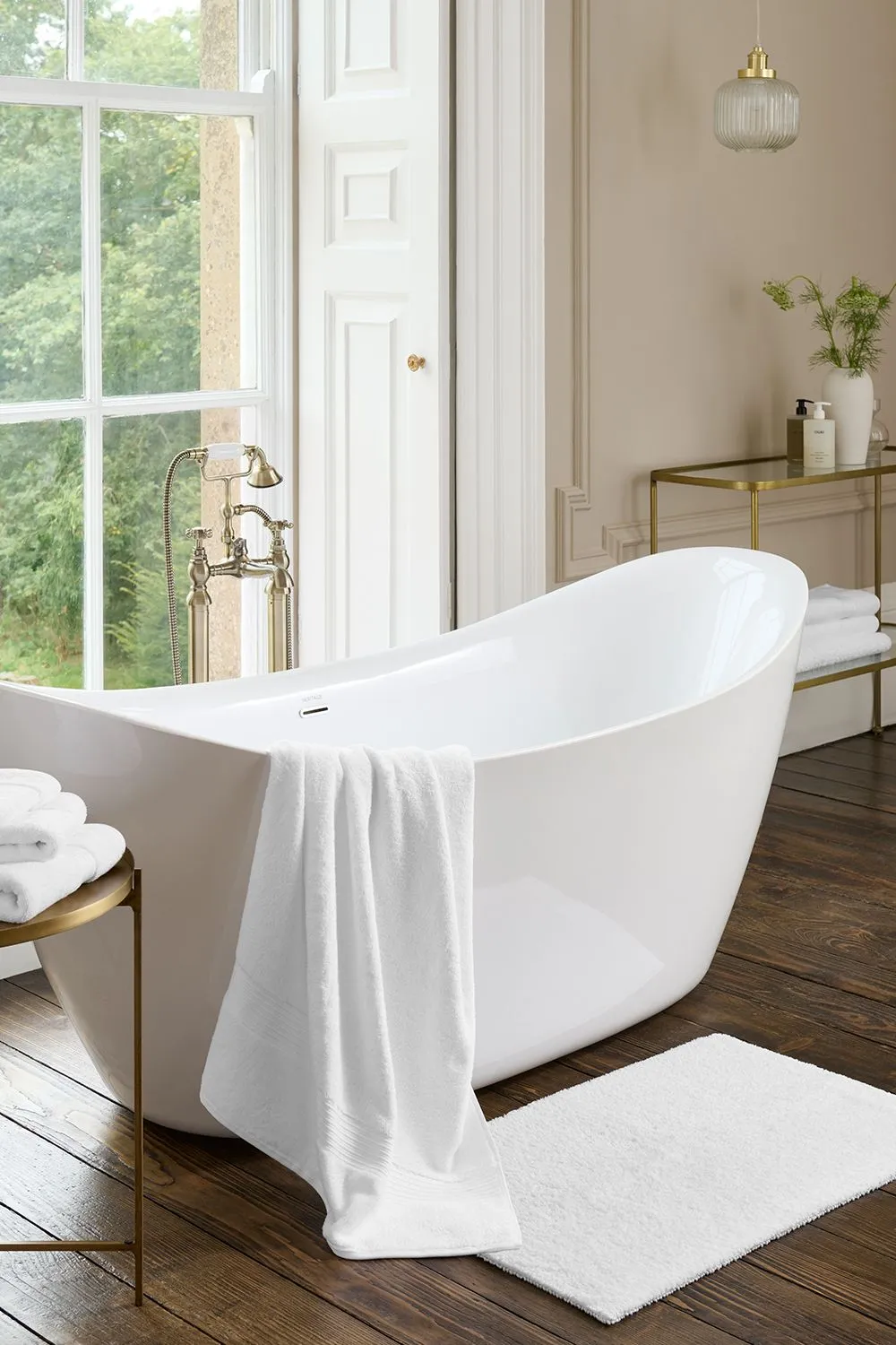 CHRISTY Reversible Hygro Luxury 100% Cotton 1800GSM Bath Rugs in White 4