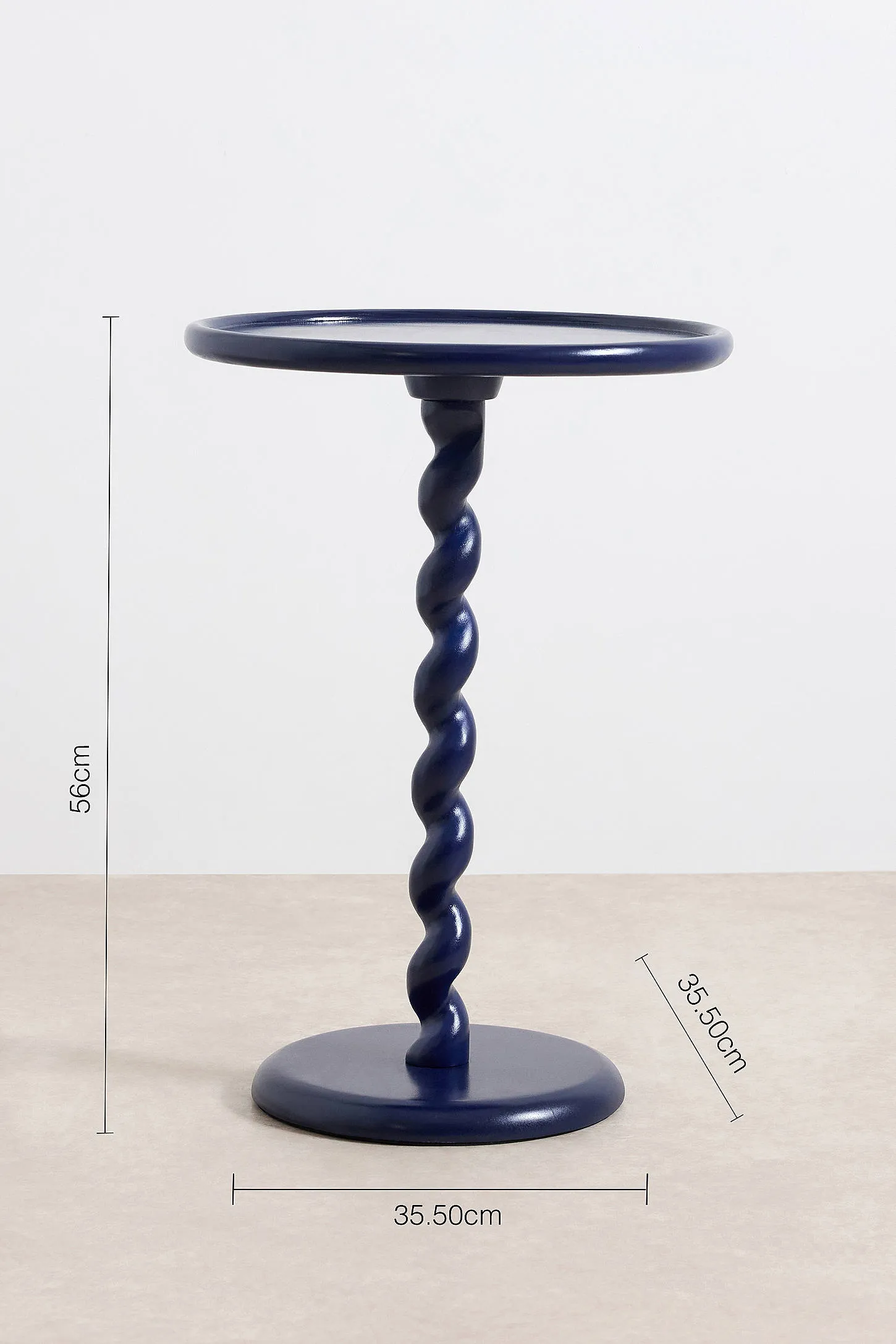 Spiral Side Table - Navy 5