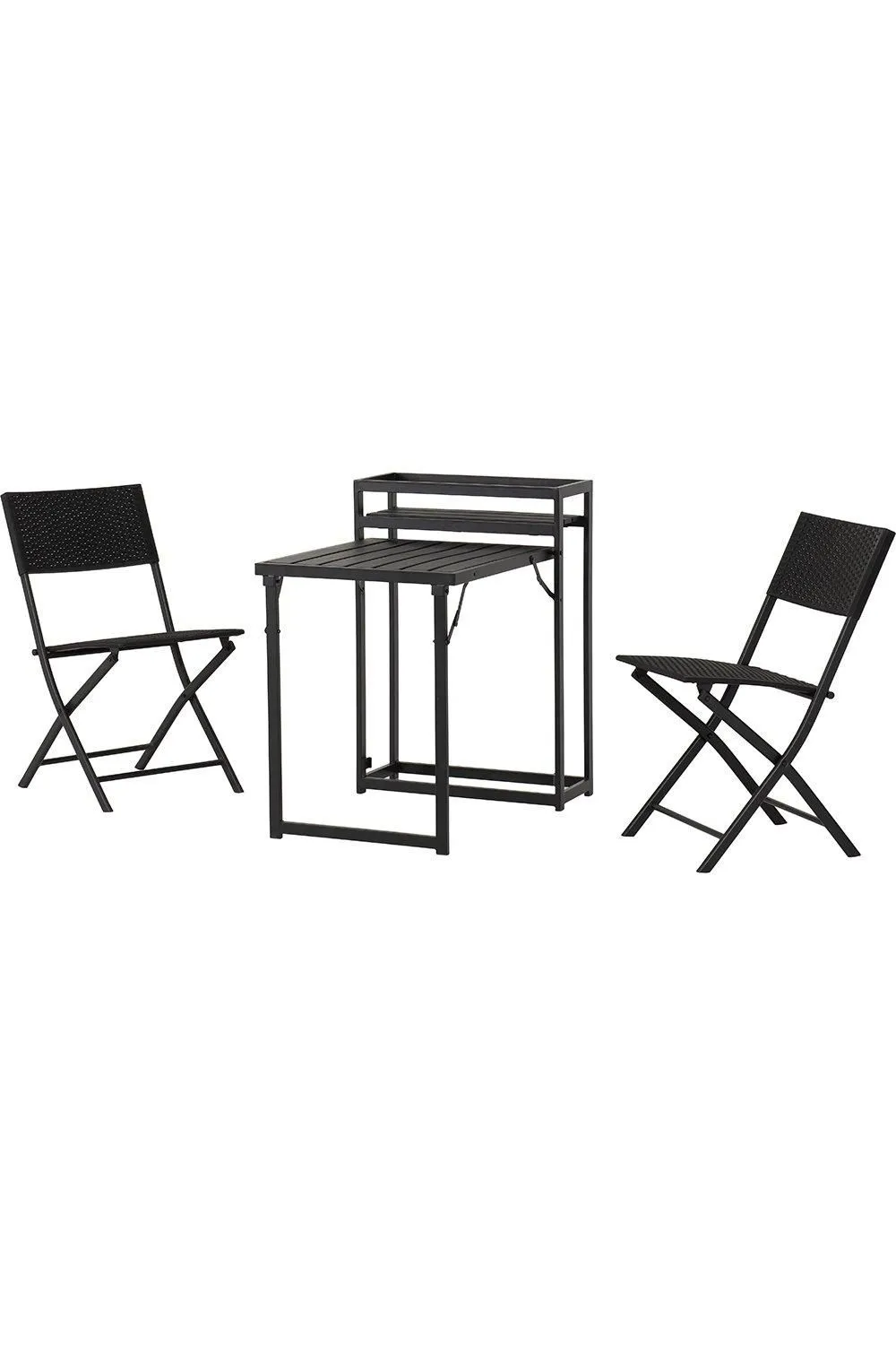 Seconique Foldaway 1+2 Garden Set in Black 2