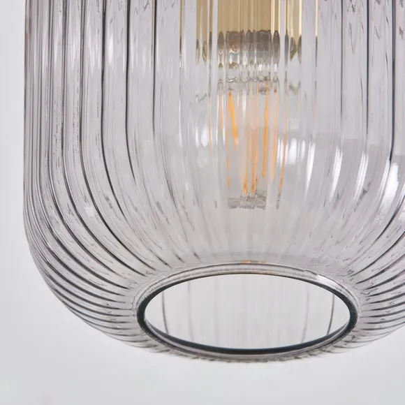 Riley Gold Flush Ceiling Light 3