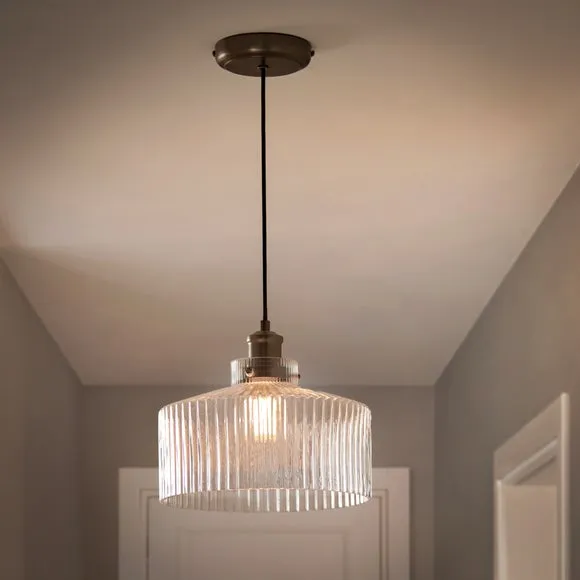 Tobias Ribbed Adjustable Pendant Light 2