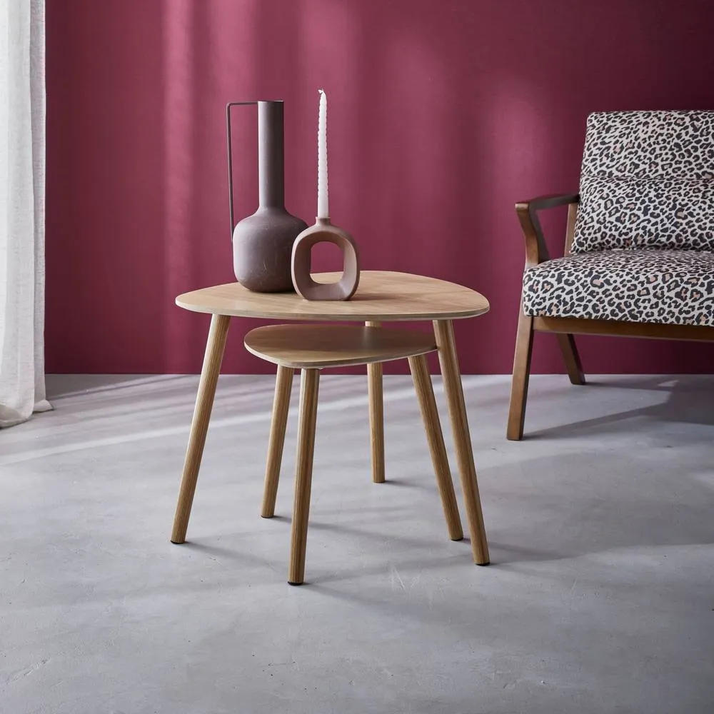 sweeek Scandinavian nesting tables in MDF in Beige 5