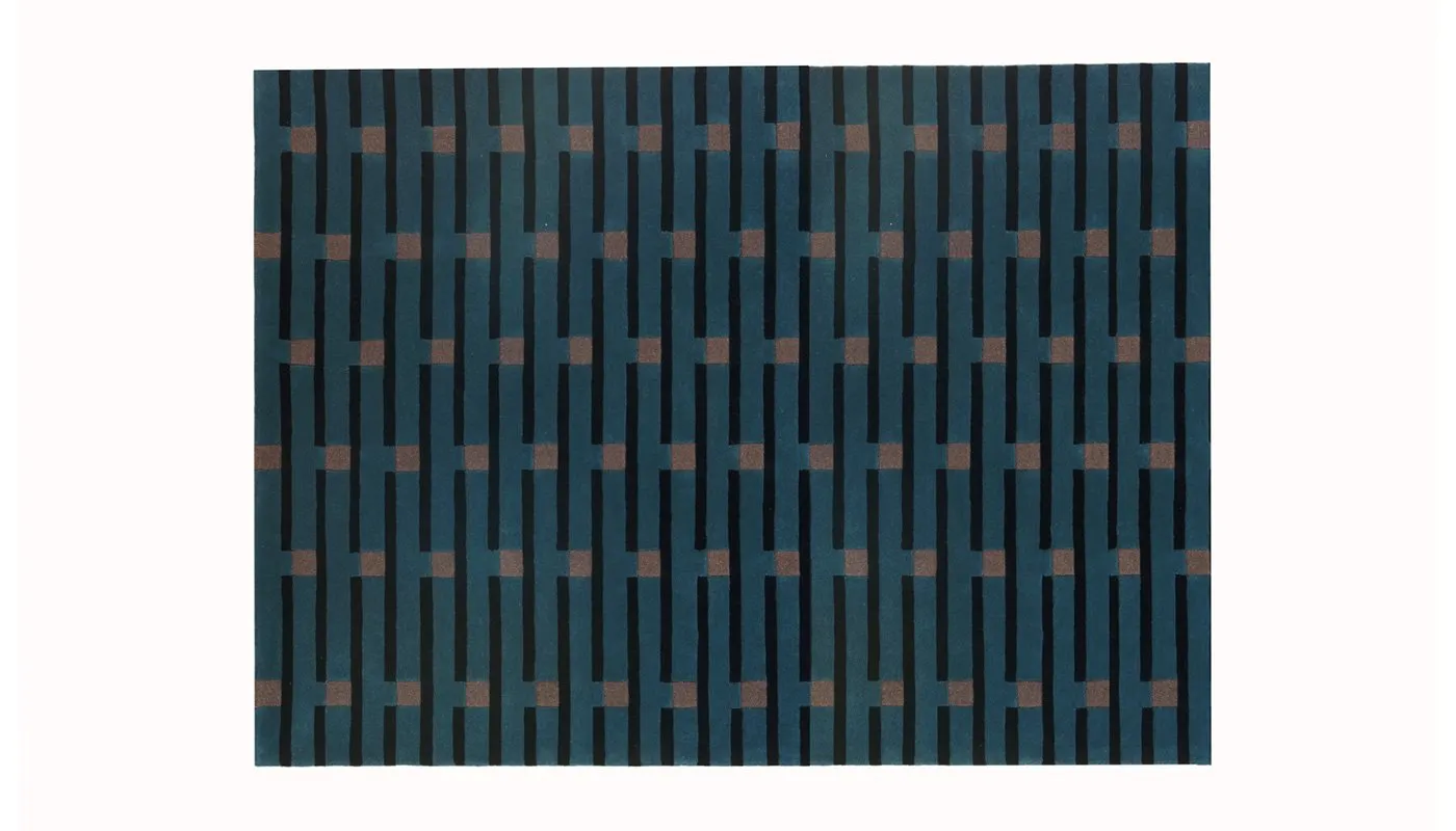 Case Purlin Tufted Rug 170 x 240cm Petrol