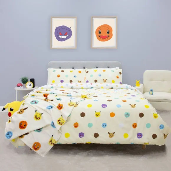 Pokemon Character Duvet Cover & Pillowcase Set