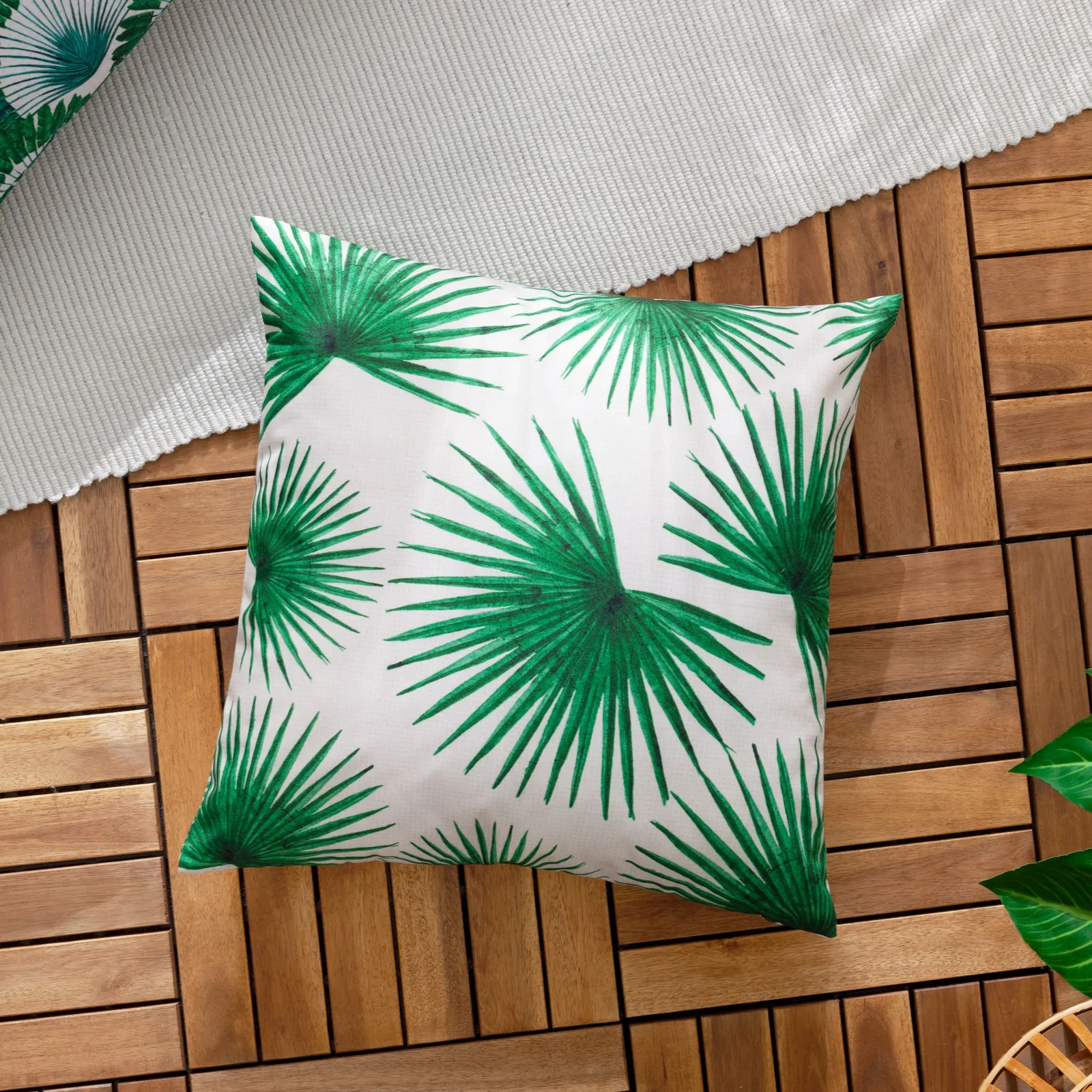 Furn Agave Tropical Outdoor Cushion in Green