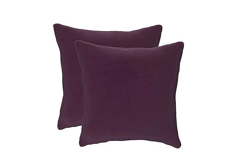 Pair of Large Scatter Cushions - Frosted Grape