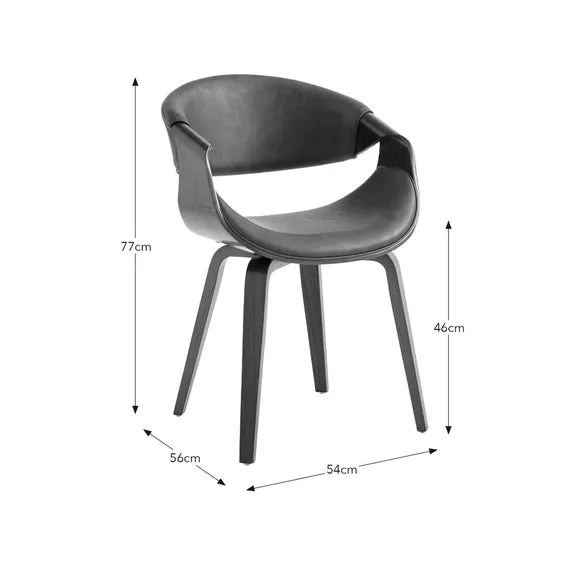 Modena Dining Chair, Faux Leather 6