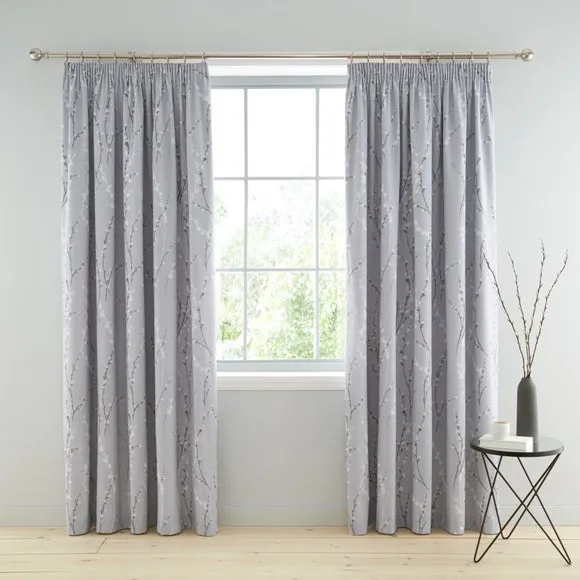 Belle Polycotton Blackout Pencil Pleat Curtains 2