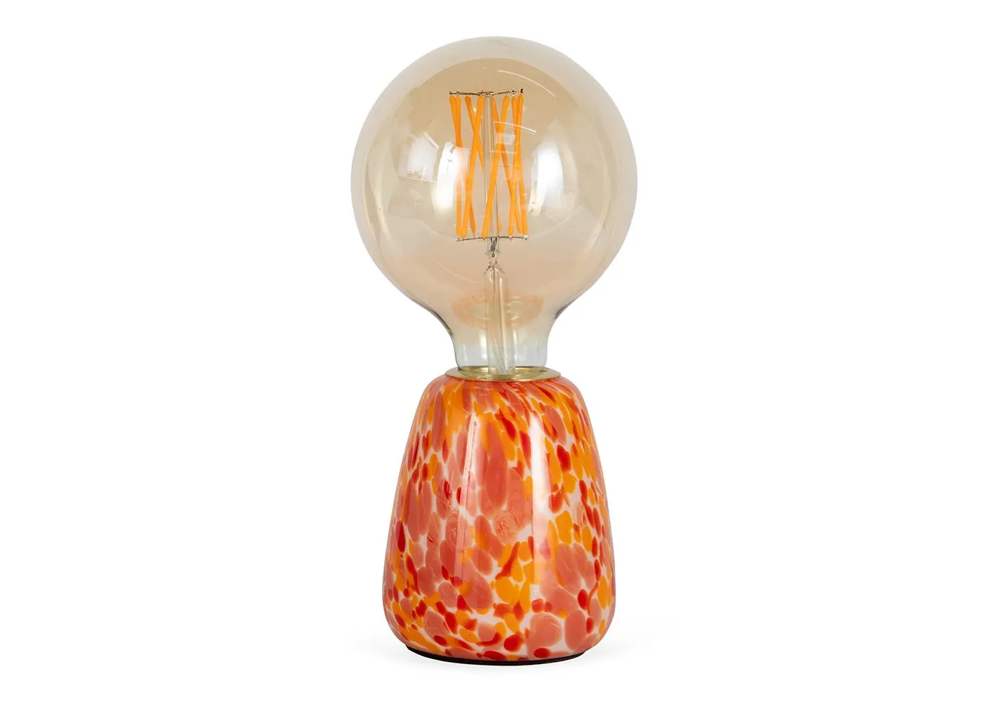 Heal's Confetti Glass Table Lamp Pink/Orange