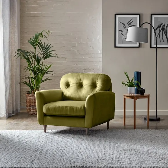 Sven Opulent Velvet Snuggle Chair 3