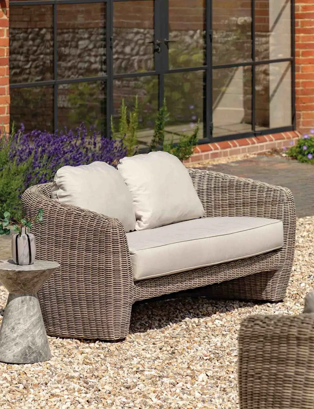 Gallery Direct Positano Two Seater Outdoor Sofa Natural