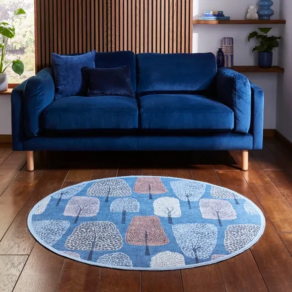 Scion Cedar Washable Round Rug 1