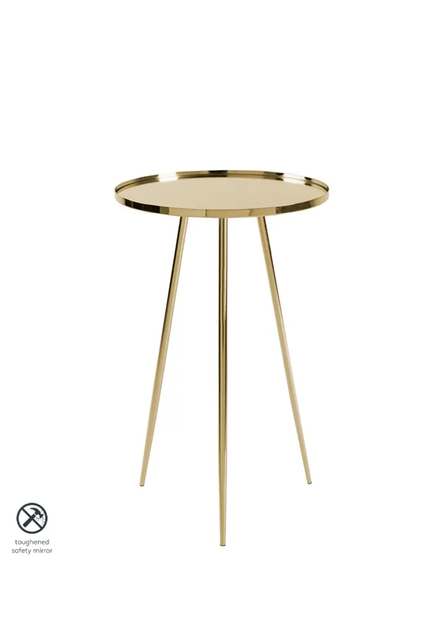 Panatella Brass Side Table