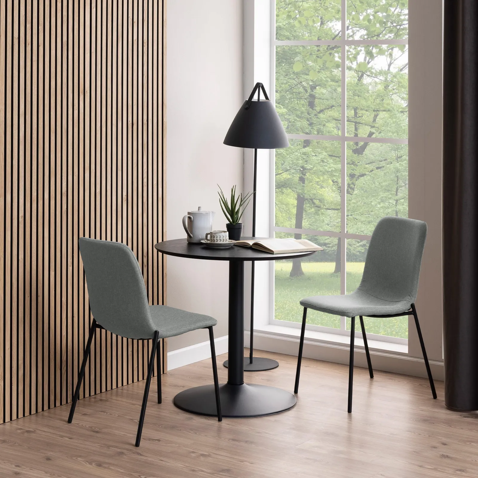 Furniture To Go Ibiza Small Round Café Table in Black 2