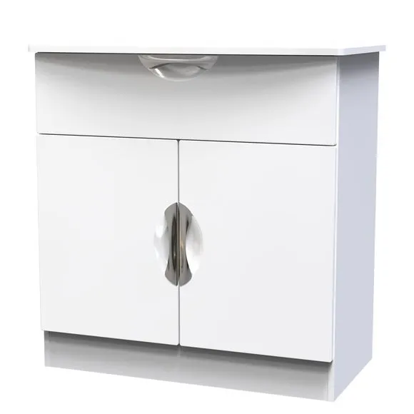 Rowe 2 Door 1 Drawer Small Sideboard 4