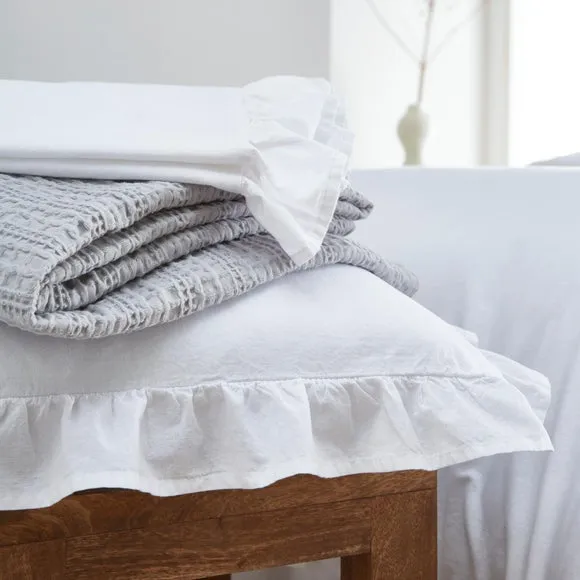 Appletree Cassia Frill 100% Cotton Duvet Cover & Pillowcase Set 5