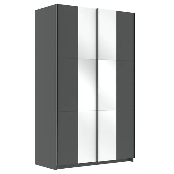 Jax 120cm Sliding Wardrobe with 2 Mirrors 3