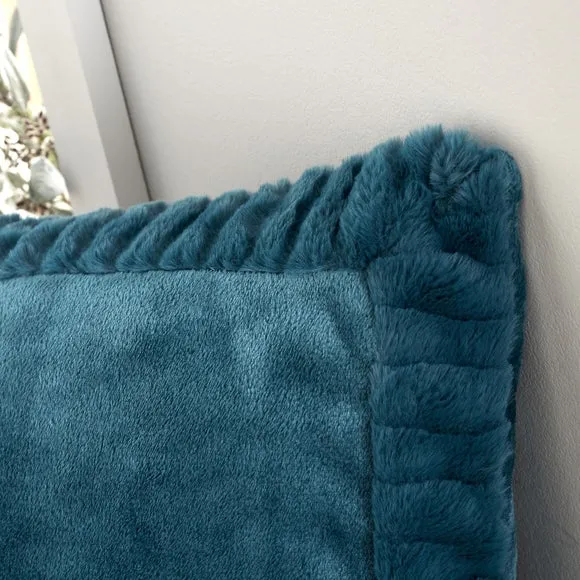 Catherine Lansfield Faux Velvet Cushion 3