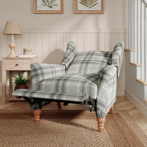 Charnwood Checked Pushback Armchair 2
